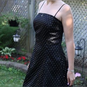 Grad/Prom dress with sequins. Size 4. Knee length.